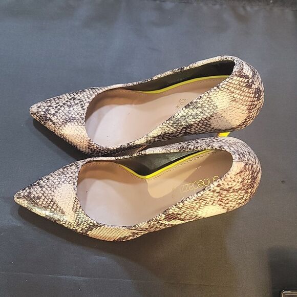 BRAND NEW SHOEDAZZLE ANIMAL PRINT POINTED TOE SLIP-ON HIGH HEEL PUMP - Picture 8 of 14